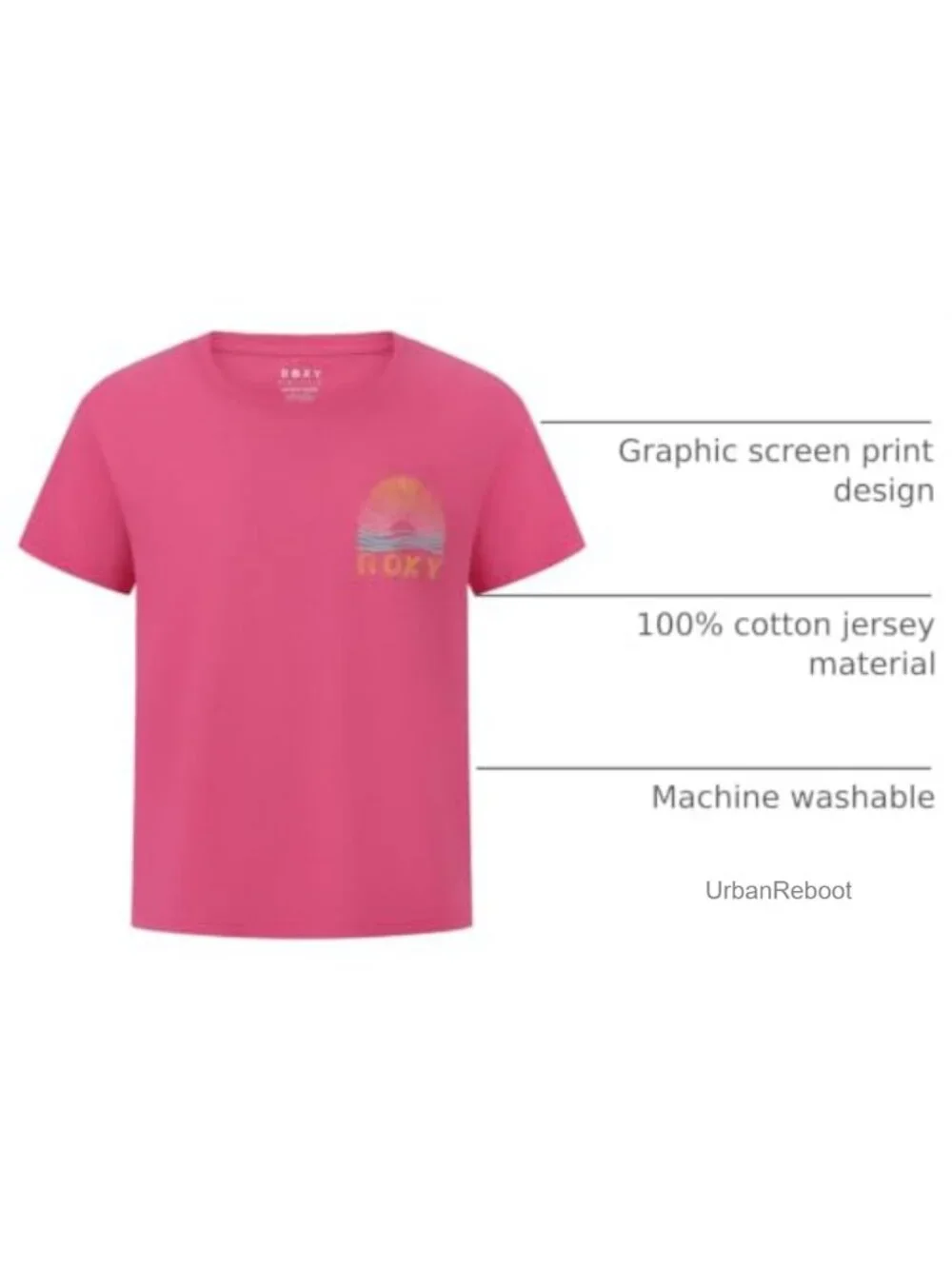 Girls Short Sleeve Boyfriend Tee 100% Cotton Crew Neck Graphic T-Shirt